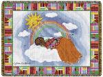 Rainbow Baby Tapestry Throw