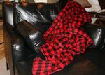  NEW Denali Red-Black Buffalo Check Microplush ® Blanket
