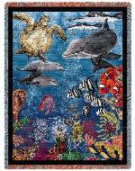 Underwater Tapestry Throw