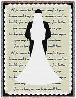 NEW I Do Wedding Tapestry Throw