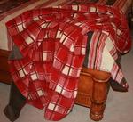  NEW Denali Red Plaid Microplush ® Blanket