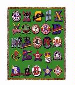 Negro League Baseball Logos Tapestry Throw