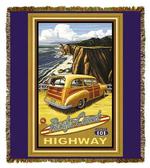 Pacific Coast Highway Tapestry Throw
