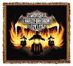 Harley Davidson ® Flame Rider Tapestry Throw