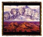 Native American Grandfather Earth Tapestry Throw