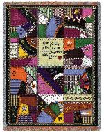Stitched with Love Tapestry Throw