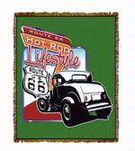 Ford Deuce Coupe Route 66 Tapestry Throw