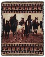 SALE Mustangs Tapestry Throw