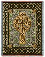 Celtic Cross Tapestry Throw