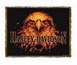 Harley Davidson ® Hot Head Tapestry Throw
