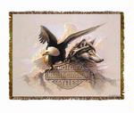 Harley Davidson ® Overseers Tapestry Throw Blanket