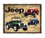 1941 Jeep ® Tapestry Throw Blanket