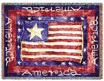 Old Glory Tapestry Throw