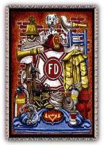 Fireman's Pride Tapestry Throw