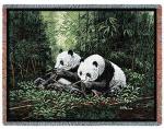 Pandas Tapestry Throw