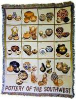 Pottery Of The Southwest Tapestry Throw