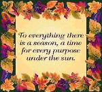 There Is A Season Tapestry Throw