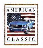 Ford Mustang American Classic Tapestry Throw