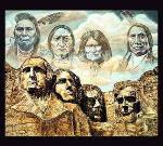 Native American Founding Fathers Tapestry Throw