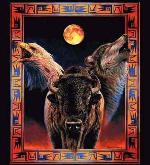 Native American Hallowed Harmony Tapestry Throw