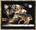 Native American Arapaho Tapestry Throw