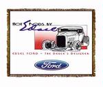 Ford Deuce Coupe Edsel Tapestry Throw