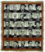 Black Heroes Tapestry Throw