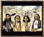 Native American Founding Fathers II Tapestry Throw