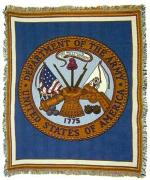 United States Army Emblem Tapestry Throw