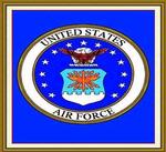 United States Air Force Emblem Tapestry Throw