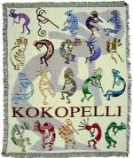 Kokopelli Tapestry Throw