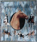 American Saddlebred Horse Tapestry Throw