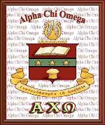 Alpha Chi Omeg Tapestry Throw