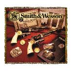 Smith & Wesson Gold Coin Gun Tapestry Throw