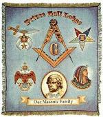 Prince Hall Lodge Tapestry Throw