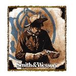 Smith and Wesson Cowboy Gun Tapestry Throw