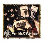 Smith & Wesson American Flag Gun Tapestry Throw