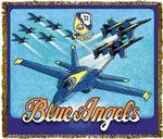 Blue Angels Tapestry Throw