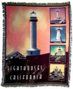 Lighthouses of Point Arena Tapestry Throw