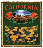NEW California Poppies Tapesatry Throw
