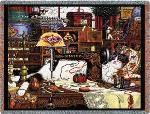 Maggie The Mess Maker Tapestry Throw