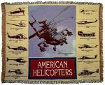Helicopter History Tapestry Throw