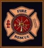 Firefighter Shield Tapestry Throw