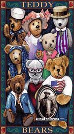 Teddy Bear Americana Tapestry Throw