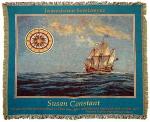 Susan Constant Ship Tapestry Throw