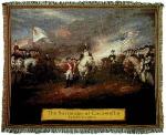 Surrender of Cornwallis Tapestry Throw
