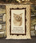 Cats Love to be Loved Throw Blanket