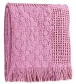   Cuddle Blocks Pink /  Throw Blanket