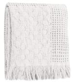   Cuddle Blocks White /  Throw Blanket