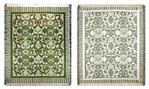 Baroque Enchantment Reversible Chenille / Green Tapestry Throw